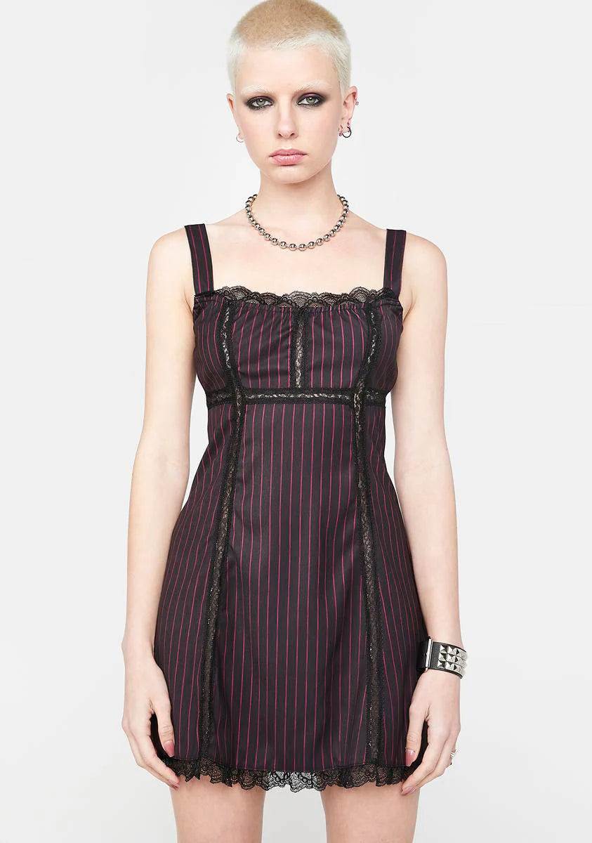 Never Grow Up Pinstripe Dress