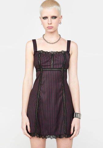 Never Grow Up Pinstripe Dress