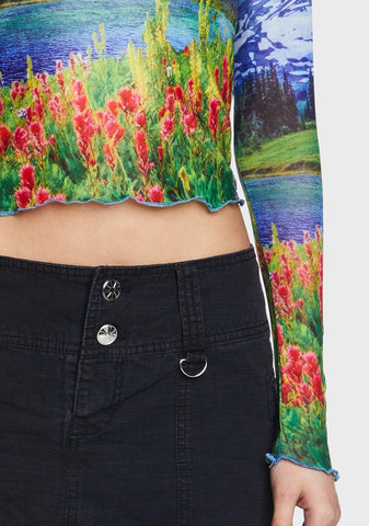 Picture Perfect Mesh Top