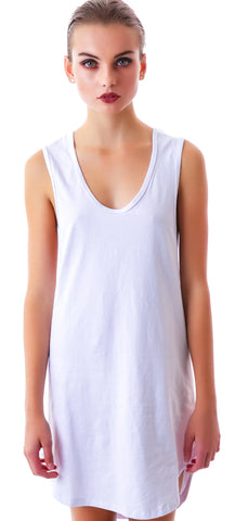 ASAP Long Jersey Tank - White
