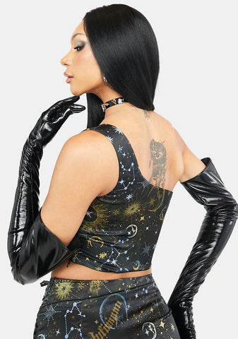 Guide My Life Printed Corset