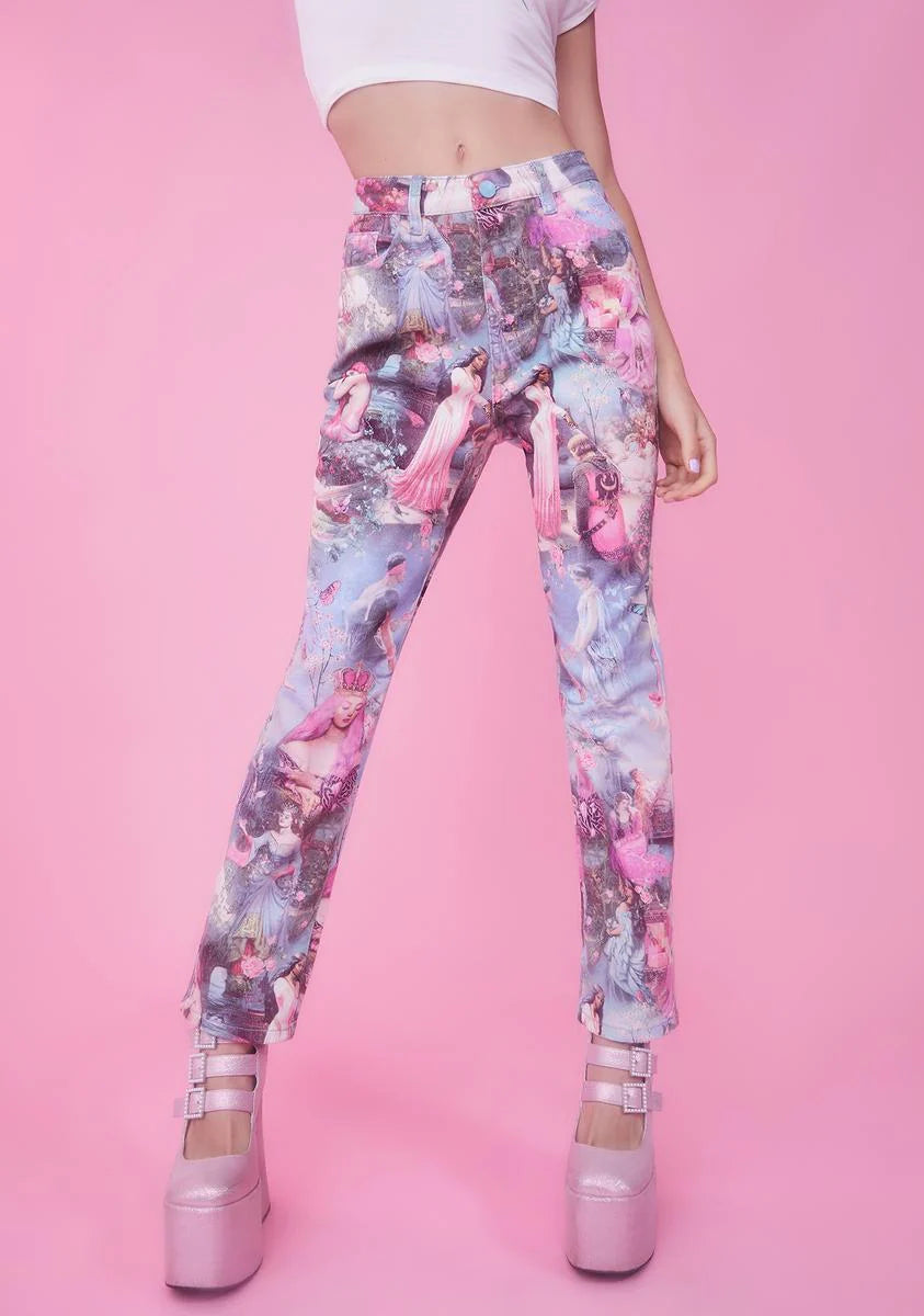 Once Upon A Dime Twill Mom Jeans