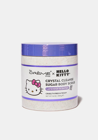 X Hello Kitty Crystal Cleanse Lavender Body Scrub