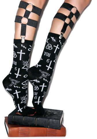 Screw You Double Garter Sock