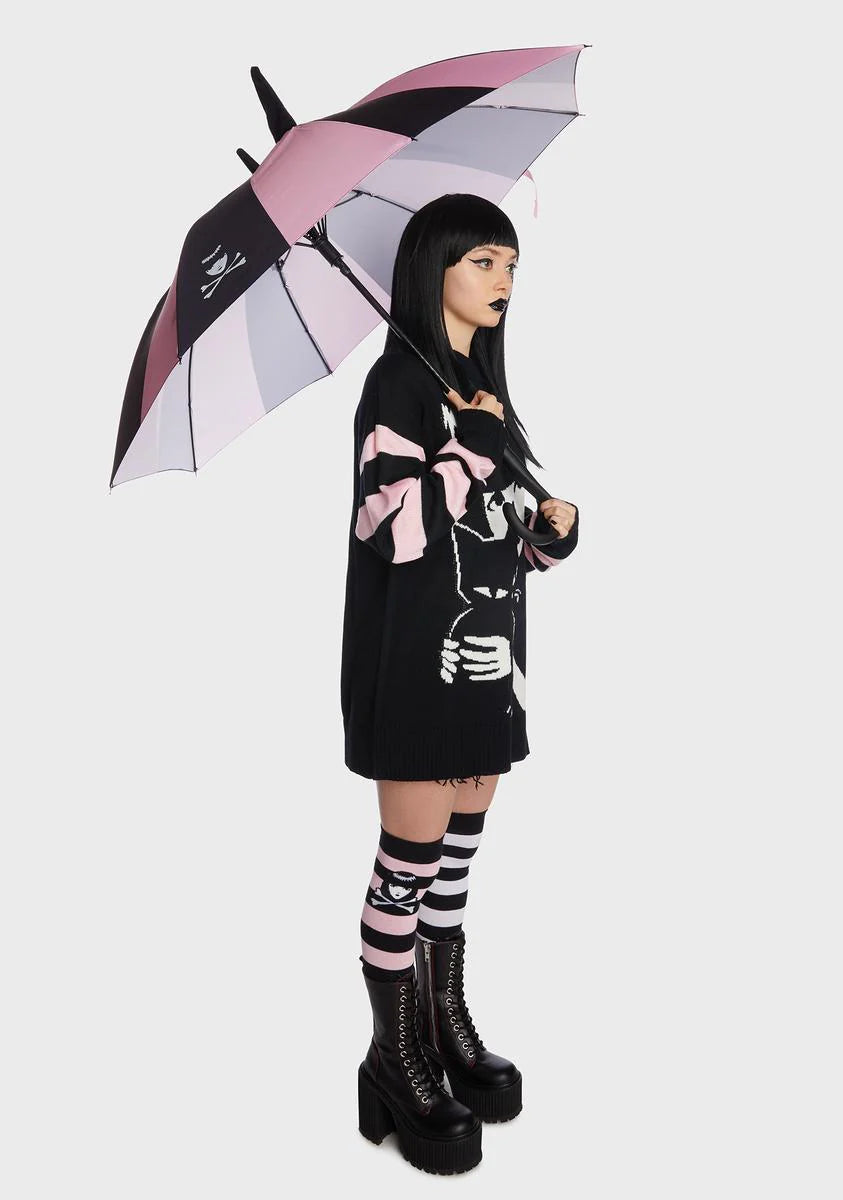 Happy When It Rains Kitty Umbrella