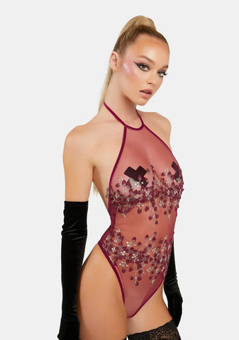 Pick My Petals Sheer Bodysuit