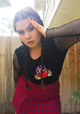 Extra Slow Burn Fishnet Tee