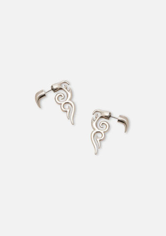 Darker Wavs Flame Earring