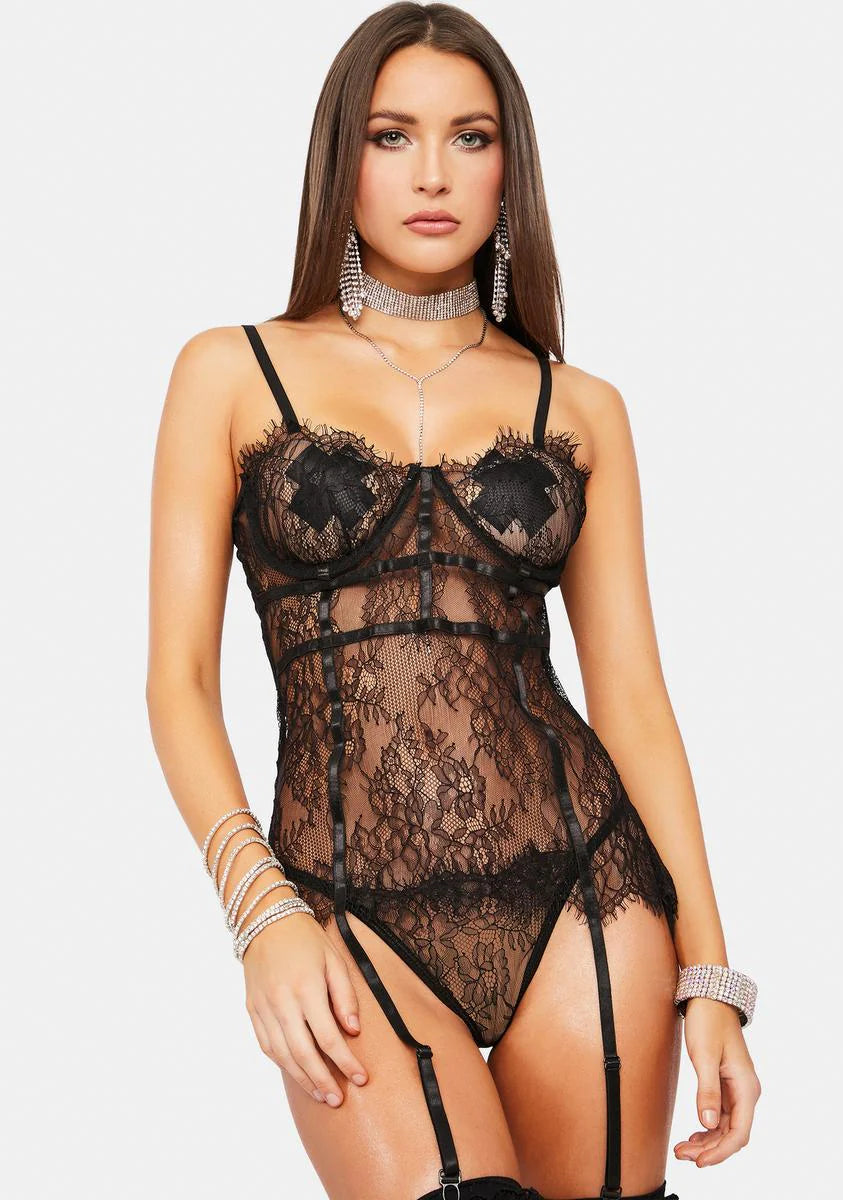 All My Love Lace Bustier Set