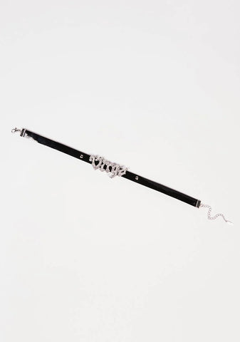 Virgo Gone Viral Rhinestone Choker