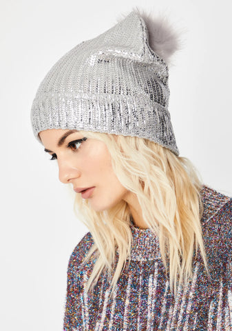 Lit Idea Metallic Beanie