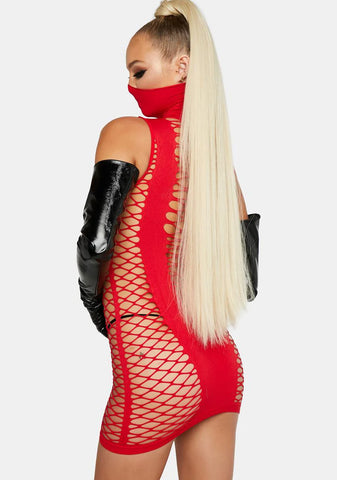 Lover Speak No More Mask Dress