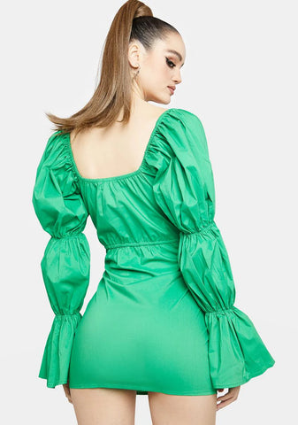 Exposed Bone Chilling Love Mini Dress