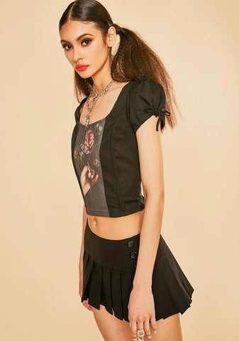 Rose Stained Sorrows Corset Top