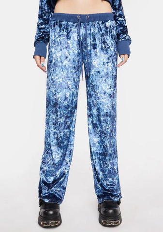 Love For Libra Velour Track Pants