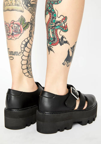 Big Buckle Dino Lug Sandals