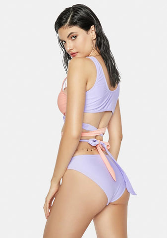 All Wrapped Up Two-Tone Bikini Set