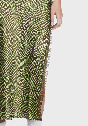 Satin Slip Midi Dress