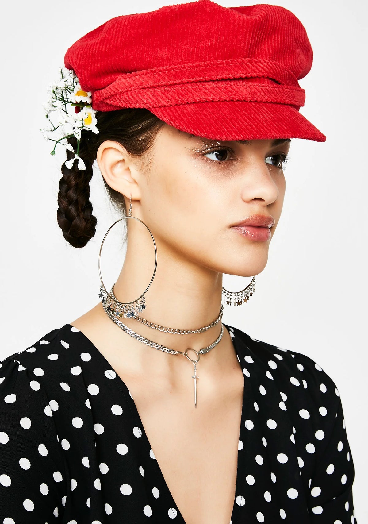 Cherry Blossom Cordurory Hat