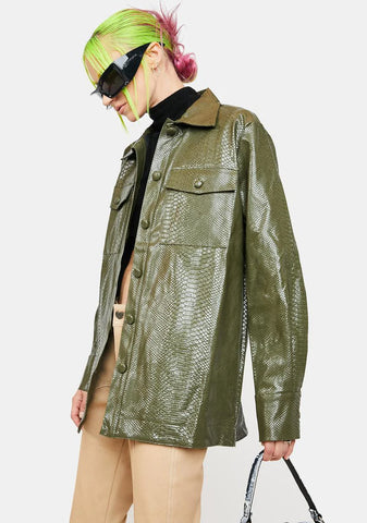 Devon Snake Print Jacket