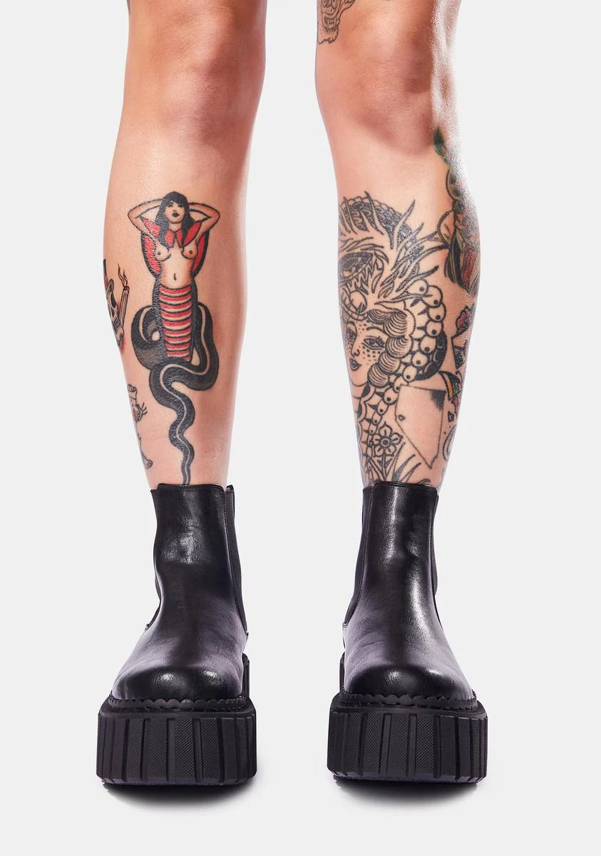 Pls Cut it Out Ankle Boots