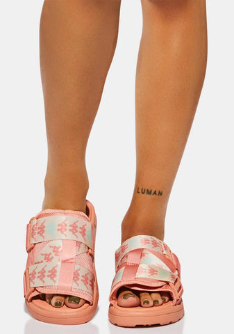 Pink Dusty Green 222 Banda Mitel 7 Slides