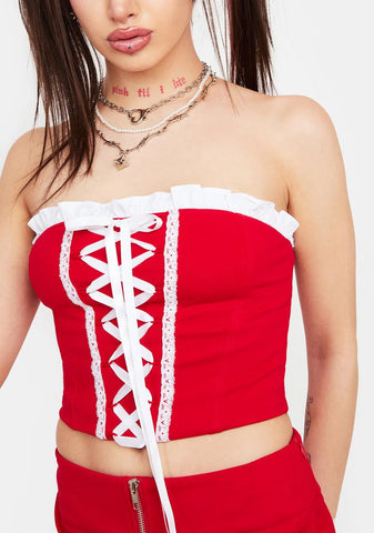 Fiery High Maintenance Corset Top