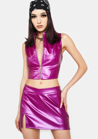 Plum Search The World Mini Skirt