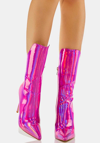 Pink Halo Ankle Boots