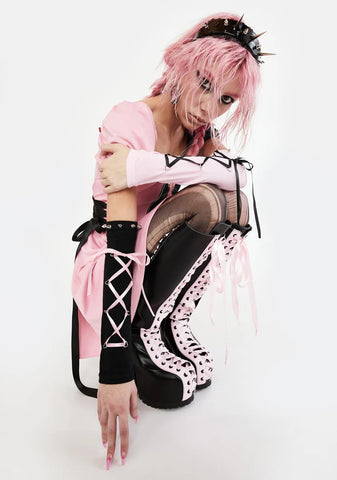 Tempted By Fate Mismatched Arm Warmers