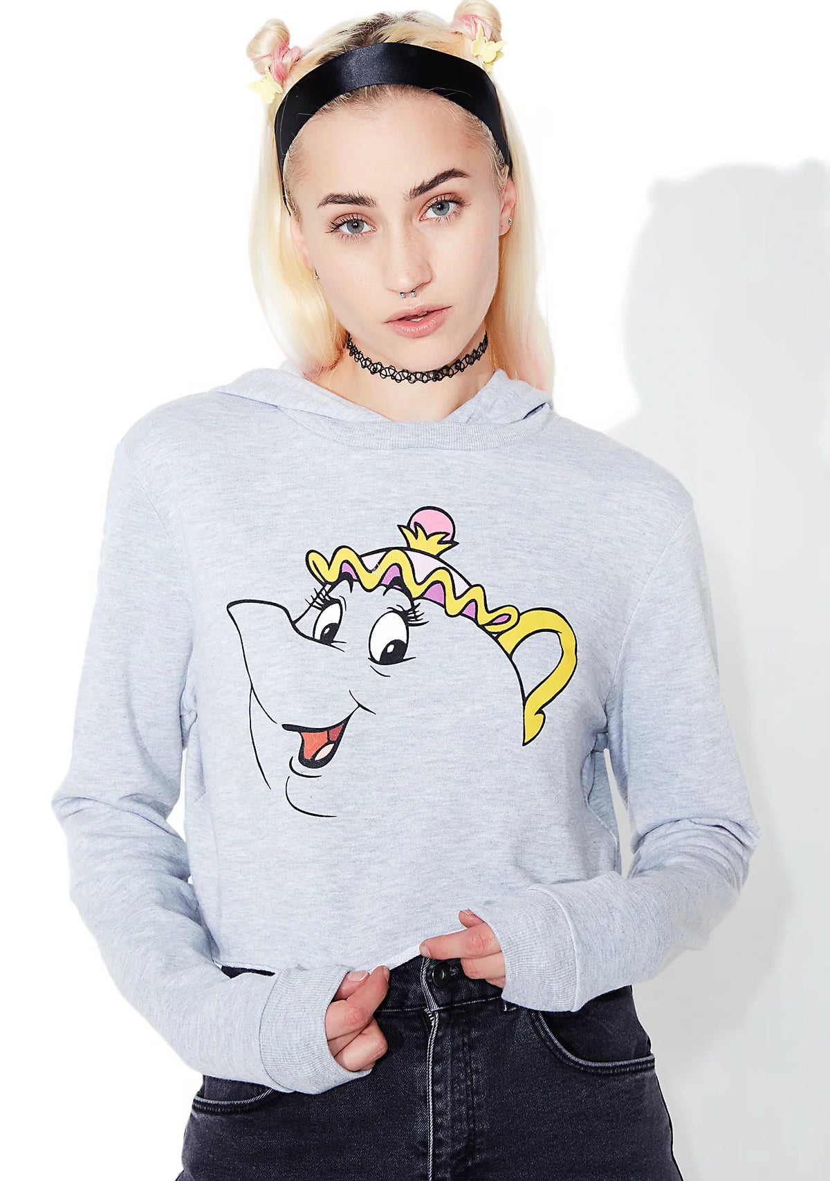 Mrs. Potts Cropped Hoodie