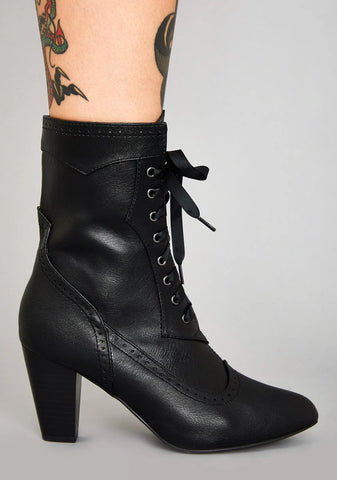Victorian Vices Lace Up Boots