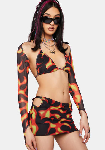 Summer Smoke And Mirrors Skirt Set