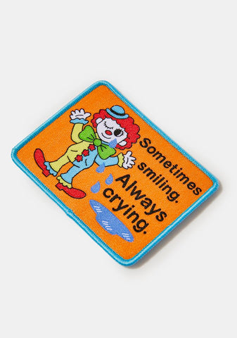 Sad Depressed Clown Patch
