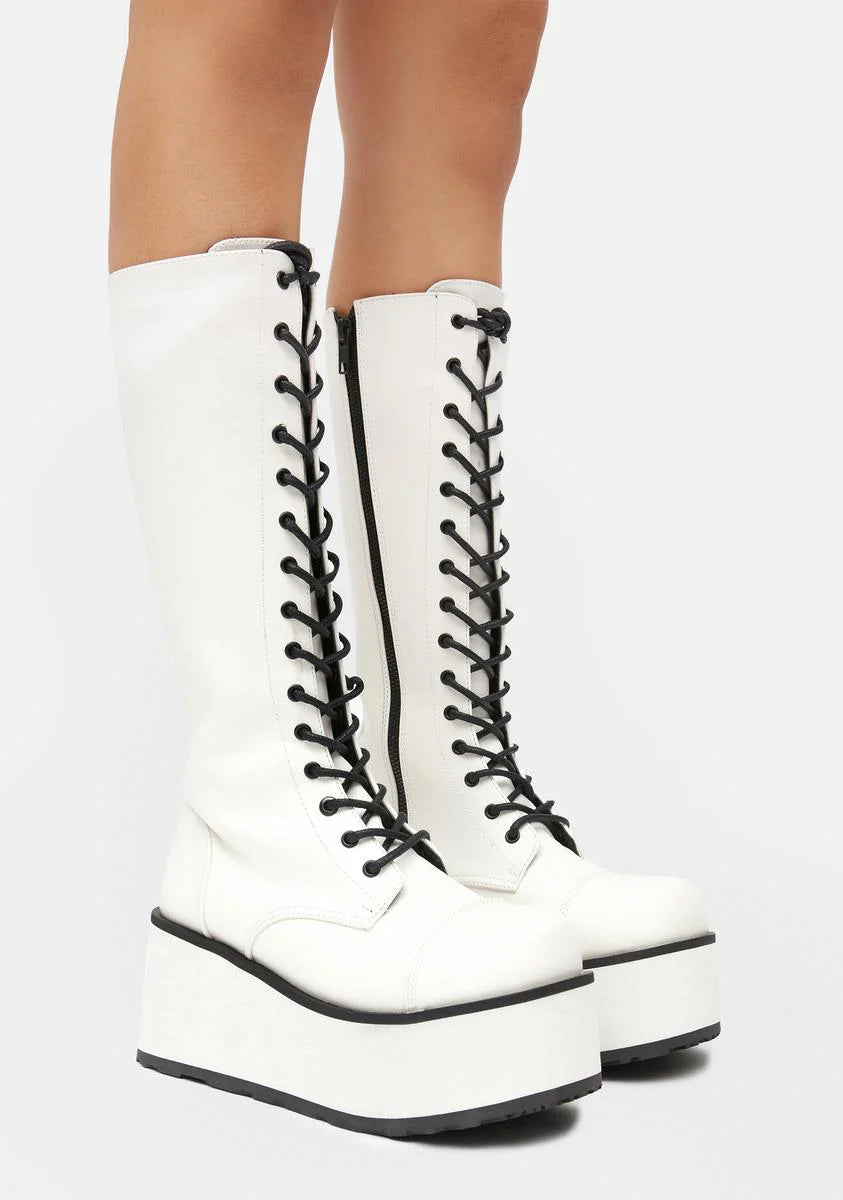 White Trashville 502 Platform Boots