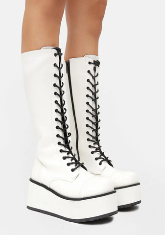 White Trashville 502 Platform Boots