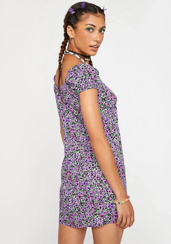 Lilac Blossom Alegra Mini Dress