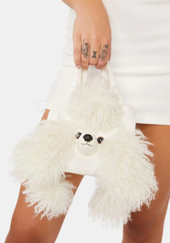 White Poodle Handbag