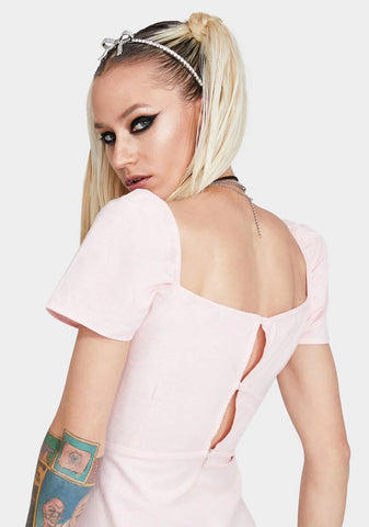 Peach Syami Mini Dress