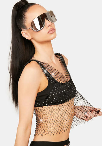 Puttin' On The Glitz Crop Top
