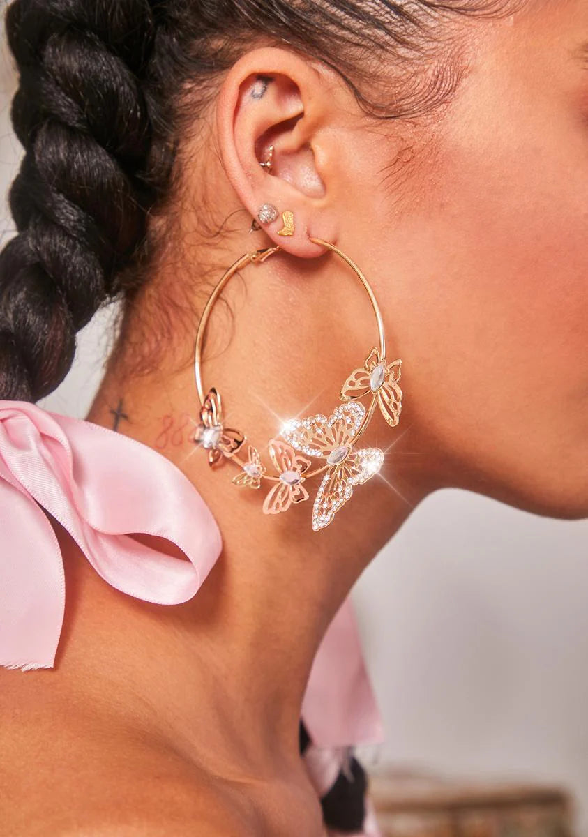 Brilliant Stage Hoop Earrings