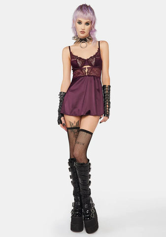 Donna Satin Lace Chemise