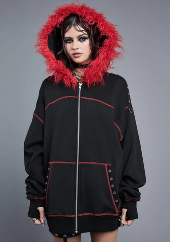 Nocturnal Moonlight Oversized Hoodie