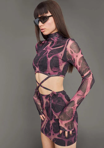 Diva DNA Mesh Mini Dress