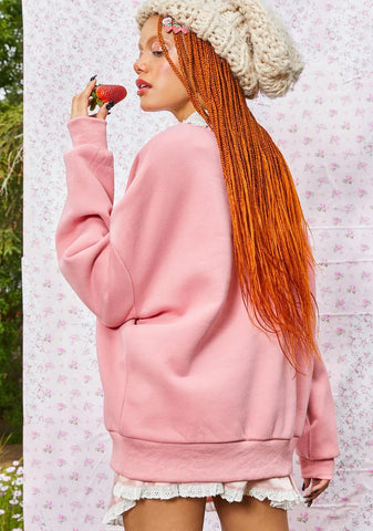 Rosy Cheeked Day Oversized Sweater