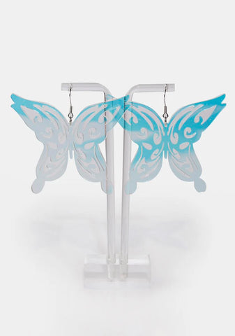 Radiant Butterfly Iridescent Earrings