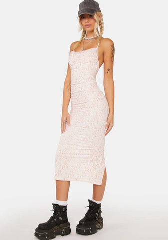 Days Go By Floral Midi Dress