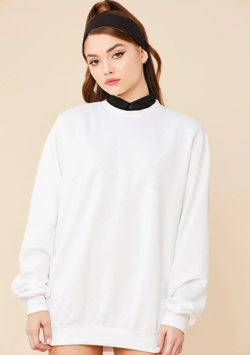 Easy Going Mini Sweatshirt Dress