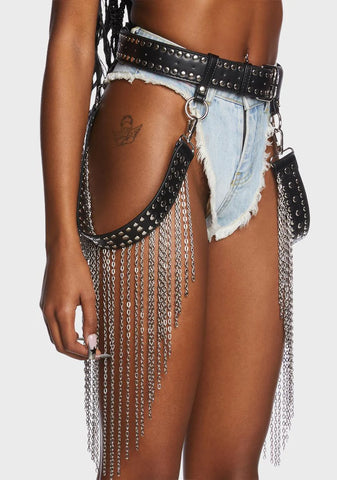 Cavern Crazy Chain Fringe Belt
