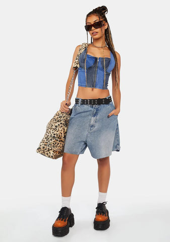 Own It Denim Corset